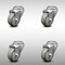 Service Caster 3.5 Inch SS Gray Polyurethane Wheel Swivel Bolt Hole Caster Set SCC-SSBH20S3514-PPUB-4 - alternate 1